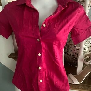 Banana Republic Hot Pink Blouse,Sz 0